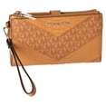 thumbnail image 5 of Michael Kors Jet Set Travel Large Double Zip Wallet MK Cider Yellow Multi Python, 5 of 5