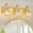 Gold, variant on LMQNINE 3-Light Modern Bathroom Sconce,Vanity Light with Crystal Accents,Over-Mirror,Gold