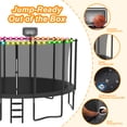thumbnail image 2 of DeepRoar 12FT Trampolinefor Kids, Outdoor Trampolinewith Enclosure, Basketball Hoop, Lights and Sprinkler, 1200LBS Heavy Duty Trampoline for Outdoor, Backyard, Easy to Install & Last Long, 2 of 7