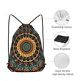 thumbnail image 2 of XMXT Unisex Drawstring Backpack for Women Men, Mandala Flower Elements Waterproof Gym Bag String Bags for Shopping Sport Travel, s, 2 of 8