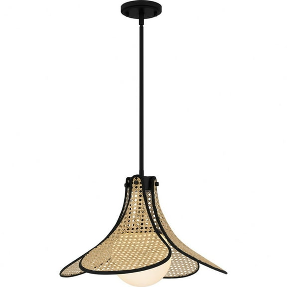 Quoizel Delilah 1-Light Matte Black Pendant Light