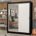 thumbnail image 2 of Ropero Closet Madesa Dallas Plus 2 Puertas Corredizas con Espejo 4 Cajones NB, 2 of 5
