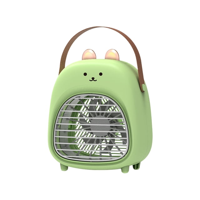Green Turbo Water Refrigeration Fan Usb Desktop Spray Fan Wind Circulation Portable Cooler High Efficiency Low Noise Quiet Operation Compact For Home Office Travel