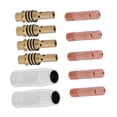 thumbnail image 2 of 11 piezas de boquillas de contacto, soportes de puntas de contacto, accesorio consumible para soldador MIG apto para pistola de antorcha 15AK, 2 of 12