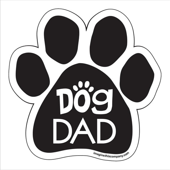 Dog Dad Paw Magnet