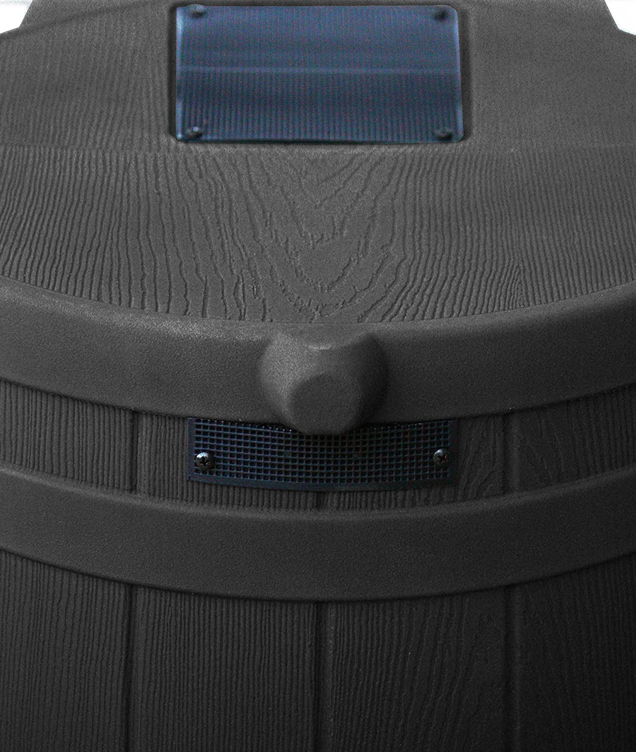 Good Ideas Recycled Rain Wizard 50-Gallon Rain Barrel, Heavy-Duty Recycled Plastic Construction