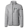 thumbnail image 2 of Men's Cutter & Buck Gray Carolina Panthers Rainier PrimaLoft Eco Insulated Full-Zip Puffer Jacket, 2 of 3