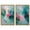 Gold Frame, variant on Soft Swirls Duo Canvas Print Sunset Pink Wall Decor Set by Art Remedy, Gallery Wrapped, 36 x 54