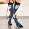 thumbnail image 5 of GZHJMY Cute Bear And Santa Compression Socks for Women Men, Knee High Stockings for Athletic Sports,Running,Travel, 5 of 7