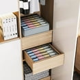 thumbnail image 2 of Sock Drawer Organizer Underwear Organizer,24 Cell Collapsible Closet Organizer Underwear Storage Boxes for Socks,Ties,Belts (Gray), 2 of 8