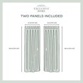 thumbnail image 4 of Exclusive Home Rideaux Miami Intérieur/extérieur à Onglets, Blanc, 54x108, 2 Pcs, 4 of 8