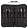 thumbnail image 2 of Creative Mark Black Swan Paint Brush Set Synthetic Red Sable Brushes For Acrylics, Oils, Glazings & Heavy Body Media - [Set of 23 Assorted Brushes w/ Brush Easel Case], 2 of 7