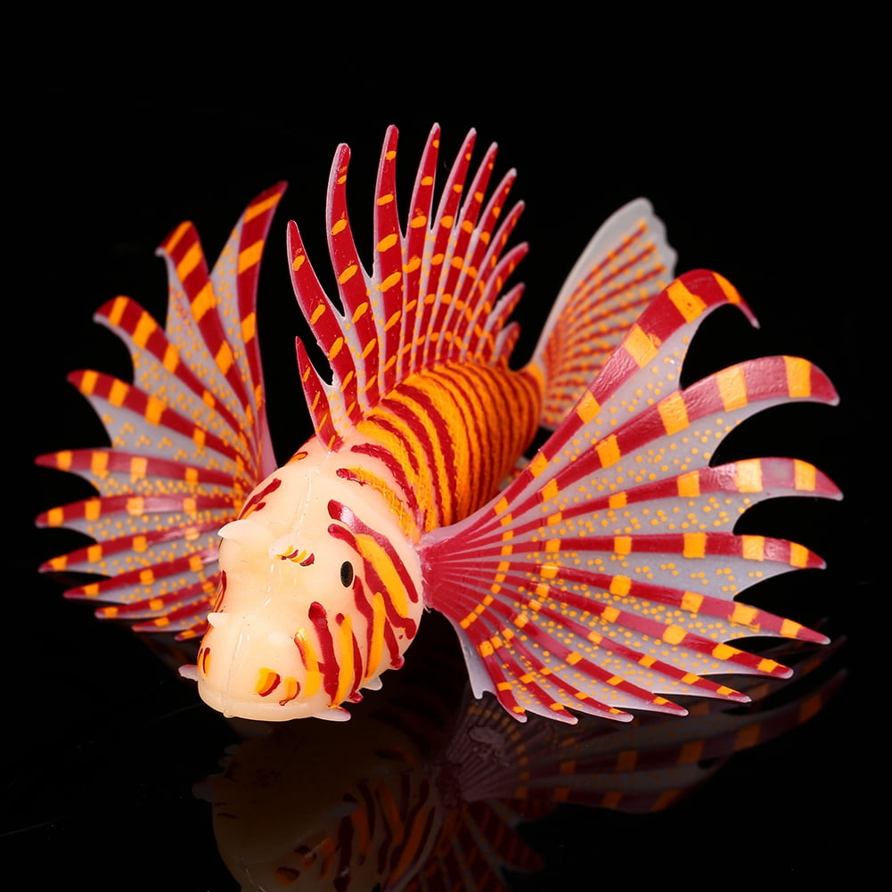 Vibrant Fluorescence  Fish Aquarium Ornaments, 11.5x7.5x3cm Colorful Fluorescence Fish Aquarium Ornaments, Animals Aquarium For Fish Tank Pets