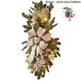 thumbnail image 5 of 60CM Christmas Swags & Garlands with Lights Cordless Stairway Prelit Stair Swag Christmas Lighted Garland Ornament Outdoor Door Hanging, 5 of 8
