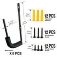 thumbnail image 6 of StrongTools Adjustable Gun Racks, Metal Black, 6 Pack, 6 of 7