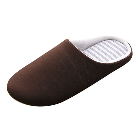 eileial Female Slippers with Arch Support for Women Slippers for Women Round Toe Flats Plus Velvet House Slippers for Women Shoes Checkered Slippers Fuzzy Slippers Coffee 11