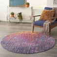 thumbnail image 6 of Nourison Passion Modern Abstract Indoor Rug Multicolor 4' x Round, 6 of 8