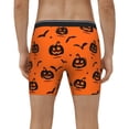thumbnail image 2 of Men's Boxer Briefs, pumpkin bats halloween Soft and Breathable Mens Underwear Boxer Briefs With Widen Waist, 2 of 5