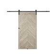 thumbnail image 3 of Millbrooke 36x84 Chevron Driftwood PVC Barn door kit, 3 of 3