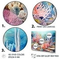 thumbnail image 3 of Designart "Coral Wonderland In Pink And Blue I" Coastal Coral Under Water Floater Framed Wall Decor, 3 of 5