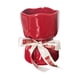 thumbnail image 3 of Jarrón de cerámica con arreglo floral, accesorio floral, adorno de escritorio, regalo de San Valentín. Rojo, 3 of 9