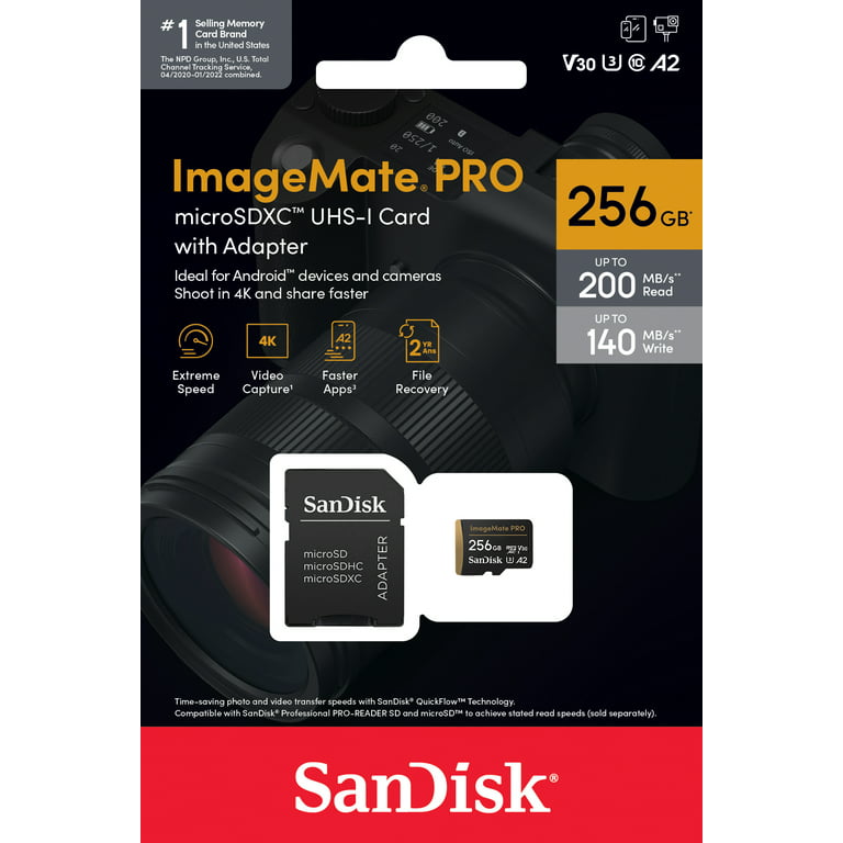 Sandisk Memoria SD Extreme Pro A2 128GB 200MB 4K GoPro SANDISK