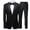 Black, variant on Men's Sequined Two Piece Suit One Button Slim Shiny Dress Coat Jacket Classic Regular Fit Suits Sets with Bow Tie Formal Tuxedo Black XXXXXXL