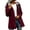 Wine, variant on Long Length Rain Jackets for Women Midweight Built-In Lining Full Zip Trench Coats with Hood Outdoor Hiking Windbreaker Orange S