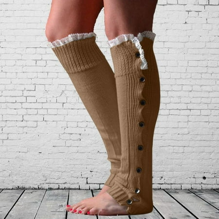 

socks for men Womens Winter Warm Ladies Christmas Lace Over Knee Woolen Socks Legs