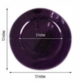 thumbnail image 4 of 24 Purple 13" Crystal Beaded Acrylic Wooden Textured Round Charger Plates, 4 of 5