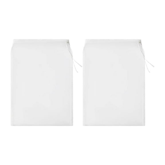 Drawstring Nut Milk Bag Washable Cheesecloth Bag All Purpose Spice Filter Bag Food Grade Sieve Filter Mesh Strainer Bag for Yogurt Soup Brew Coffee
