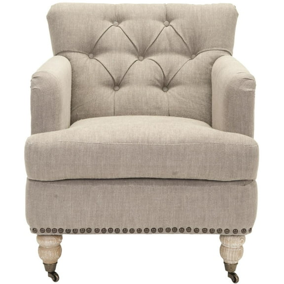 SAFAVIEH Colin Tufted Club Chair Taupe