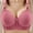 Red, variant on laiqvcdr 2PC Women's Plus Size Wireless Push-Up Everyday Bras,Adjustable Thin Straps, Front Bow Detail, Solid Color High-Stretch Nylon Bralette
