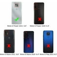 thumbnail image 2 of Value Pack + for Motorola Moto G Power 2021 (NOT FIT 2020 Version) with Tempered Glass Case Hybrid Phone Case Ring Magnet Mount Ready Grip Grids Kickstand Slim Shock Bumper Cover, 2 of 4