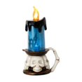 thumbnail image 3 of Gothic Halloween Decor with Battery Operated Night Light, 6 Inch Resin Skull Candle Lamp, Perfect for Creepy Halloween Decorations on Mantel Decorations and Table Decorations, A, 3 of 7