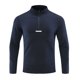 thumbnail image 1 of pstuiky Camisas casuales de manga larga para hombre, Top deportivo elástico de manga larga con cuello alto y media cremallera para hombre, color liso camisetas de hombre xxl, 1 of 3