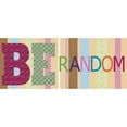 thumbnail image 3 of Gibbons, Lauren 24x12 Black Modern Framed Museum Art Print Titled - Be Random Panel, 3 of 5
