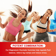 Catfit Magnesium Glycinate Gummies - 500mg Magnesium Glycinate Gummies Supplement for Relaxation, Cognition and Sleep Quality, Sugar Free - 60 Gummies