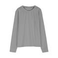 thumbnail image 6 of Girls Long Sleeve Shirts Casual Crewneck Blouses Tops Cotton Girls Shirts with Lace Sleeve Tunics 5-14 Years, 6 of 6