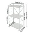 thumbnail image 2 of Miumaeov Mobile Printer Stand 3-Tier Printer Shelf with Wheels & Hooks for Home Office, 2 of 12