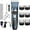 Dog Grooming Kit - Navy, variant on Oneisall P2 Low Noise Dog Grooming Kit, Rechargeable Cordless Dog Clippers for Grooming, Dog Grooming Clippers with 6 Guard Combs & 1 Steel Comb, Shaver Hair Clippers Set for Dogs Cats Pets - White