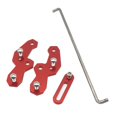 thumbnail image 3 of Miulika Rearset Base Relocation Brackets Kit for V3 2017-2019 - Red, 3 of 6