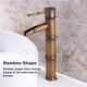 thumbnail image 2 of Injueey Grifo de baño de latón con Base estable, grifos altos de lujo de bambú, agua fría y caliente, tuberías de un solo mango, grifo de Accesorios de baño, 2 of 6