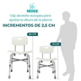 thumbnail image 4 of Silla de Baño Bariátrica para Sobrepeso Reforzada SM-513B | Soporta 180kg, 4 of 11