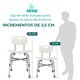 thumbnail image 4 of Silla de Baño Bariátrica para Sobrepeso Reforzada SM-513B | Soporta 180kg, 4 of 11