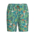 thumbnail image 4 of Fotbe Mushrooms and Flowers Pajama Shorts for Men, Men's Pajama Bottoms, Sleepwear,Short Pajama Pants-4X-Large, 4 of 9