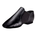 thumbnail image 2 of Zapatos De Jazz Sin Cordones Para Hombre Y Mujer, Zapatillas De Deporte De Jazz Con Suela Dividida, Suaves, De Piel De Cerdo, Color Negro, 25,5x8,5 Cm SM SunniMix Zapatos de Jazz, 2 of 8
