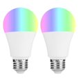 thumbnail image 1 of 2 uds E26 enchufe multifuncional 7W WIFI LED lámpara inteligente RGB múltiples colores bombilla, 1 of 8