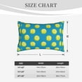 thumbnail image 6 of Naloa Ball Tennis Pillowcase, Throw Pillowcase, Wrinkle-Free, Stain-Resistant with Hidden Zipper for Bedroom Sofa - 16"x24", 6 of 9