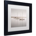 thumbnail image 2 of Trademark Fine Art "Three Boats" Canvas Art by Moises Levy White Matte, Black Frame, 2 of 4